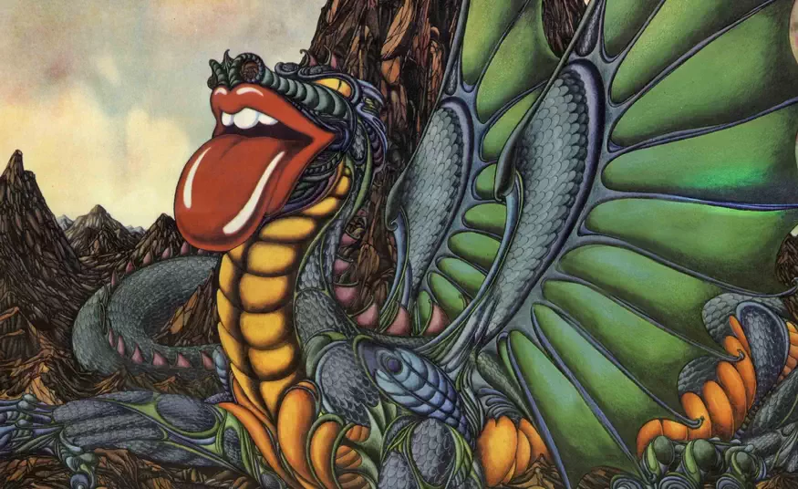 Affiche concert des Rolling Stones septembre1973 à Cardiff