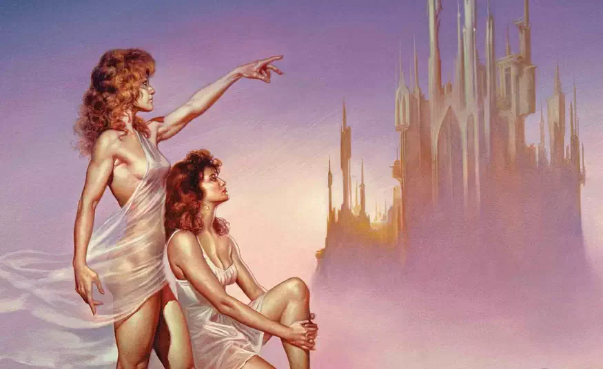 Illustration Stream of Youth &amp; Blank World par Boris vallejo