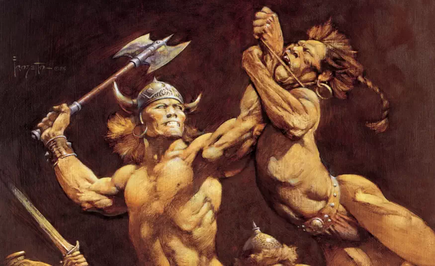 The Disagreement par Frank Frazetta