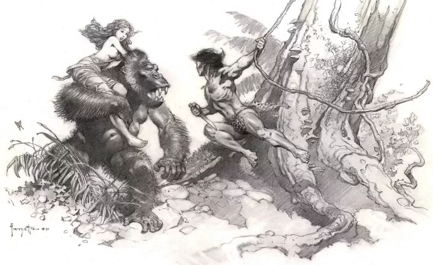 Tarzan par Frank Frazetta