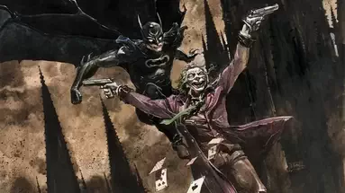 Batman et le Joker par Guillaume Sorel