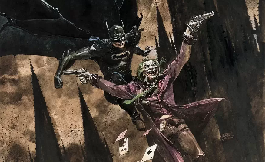Batman et le Joker par Guillaume Sorel