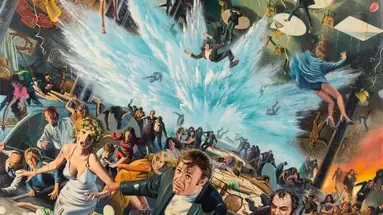 Illustration réalisée par Mort Künstler pour la promotion du film The Poseidon Adventure