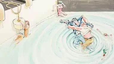 Illustration du numéro 36 de The Spirit sorti en août 1982 
