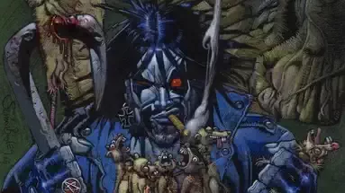 Lobo vs. the Rat King par Simon Bisley