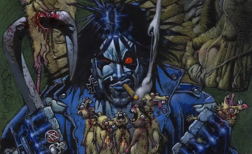 Lobo vs. the Rat King par Simon Bisley