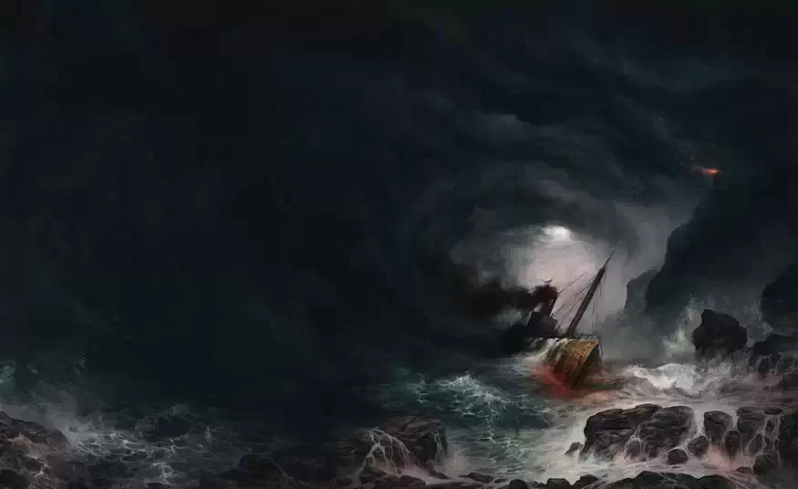 Pochette de l'album Ciel Cendre et Misère Noire réalisée par Maéna Paillet