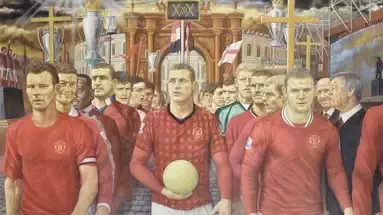 Manchester United in Procession par Michael J. Browne