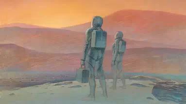 Travel book Mars illustré par François Schuiten