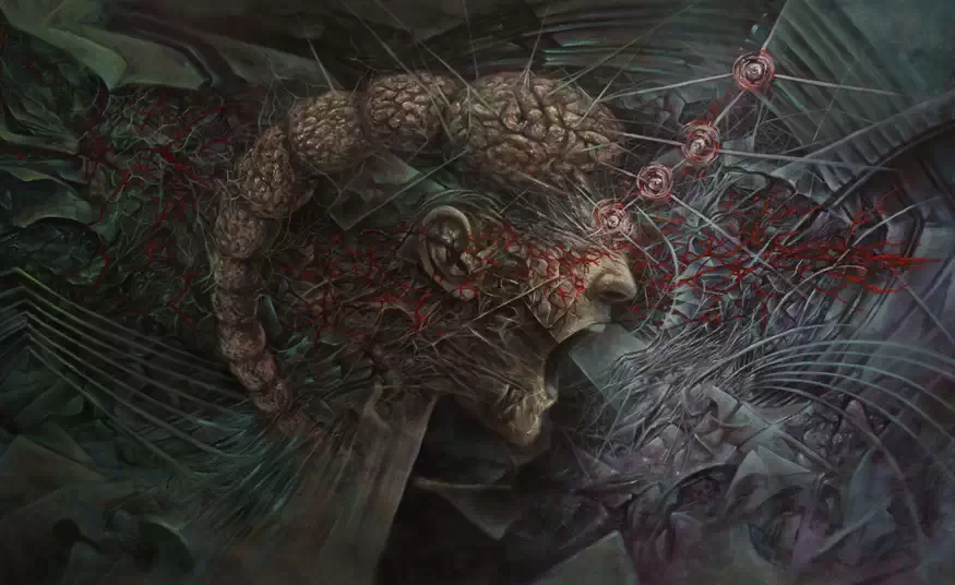 Illustration de la pochette de l'album Avarice par Nequient