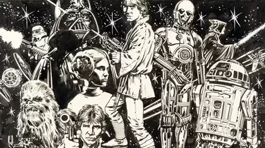 Questar 1 - The Star Wars Gang par Clyde Caldwell